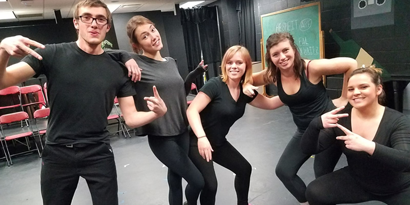 A group of students from Miami Regionals theatre.