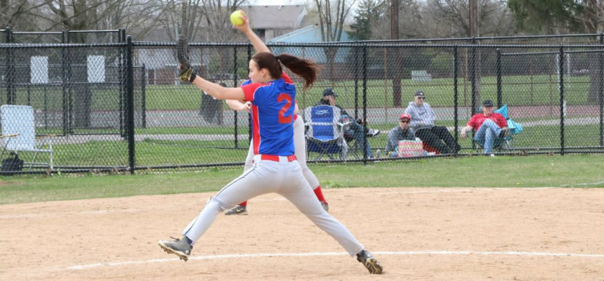 Miami Middletown softball team pitching