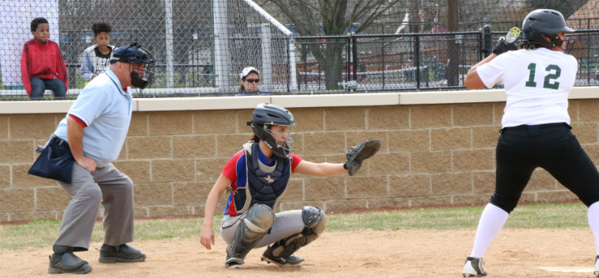 Miami Middletown softball team catching