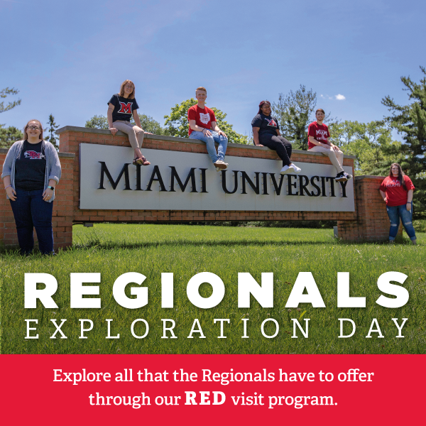 Regionals Exploration Days. Explore all of the things Miami Regionals has to offer through our RED visit program.