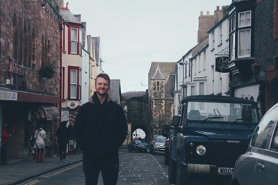Aaron Cook studying abroad at the University of Manchester