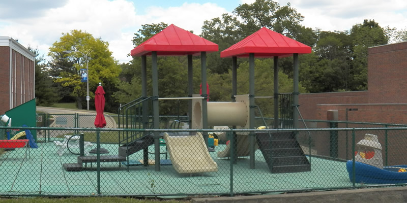 Playground area of the YMCA Childcare Center