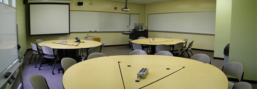 Classroom 110 of Johnston Hall