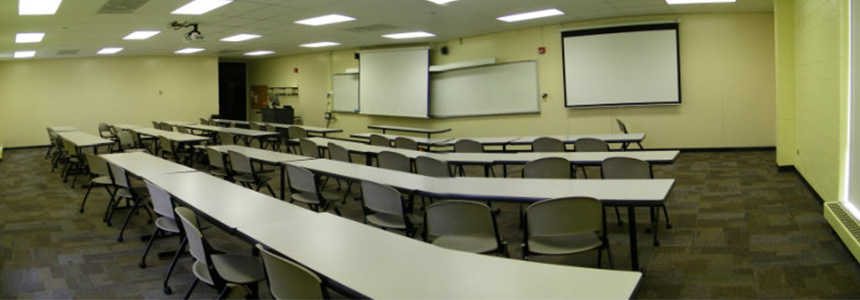 Classroom 120 of Johnston Hall