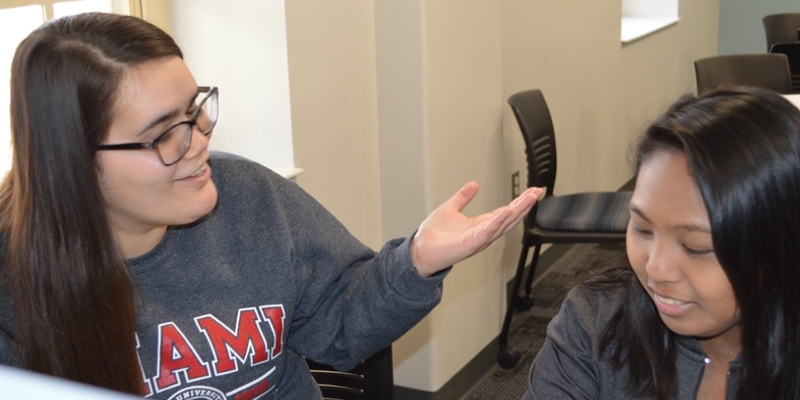 Coach and student during an academic coaching session