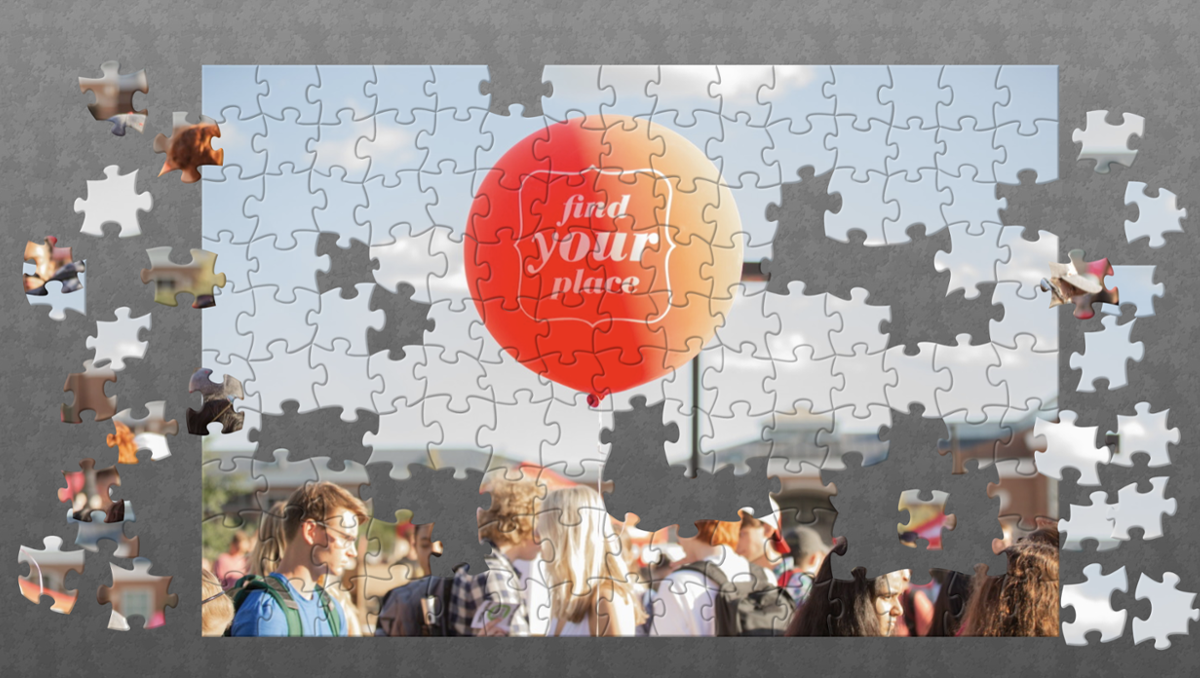 150 piece digital jigsaw puzzle of Mega Fair
