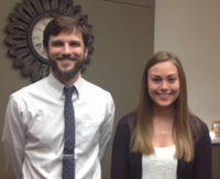Katie Poppe with Dr. Nathan French