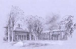 Farmer Hall sketch