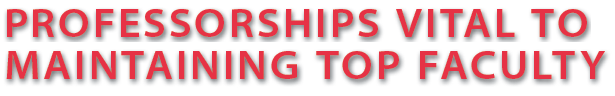 Professorships Vital to Maintaining Top Faculty