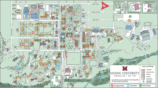 Miami University Campus Map