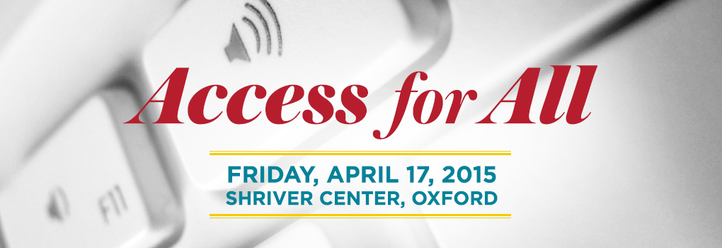 Access For All Friday, April 17, 2015