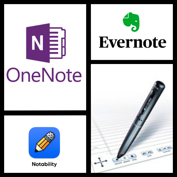 Examples of notetaking pens and applications