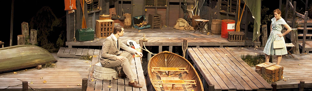 Theatre students performing in a show