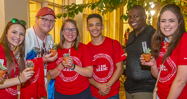 Admitted students celebrate at orientation. Learn about this incoming class.