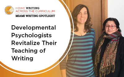 Development psychologists revitalize their teaching of writing