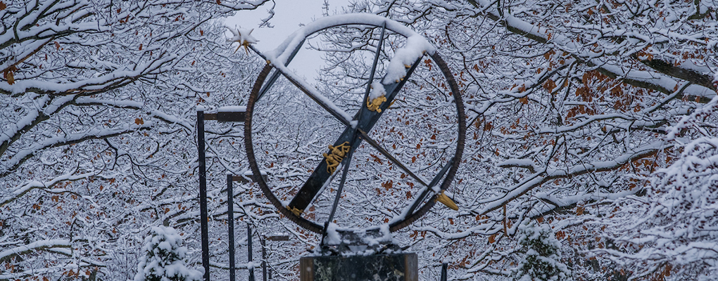  The Miami Compass is shown in a winter scene