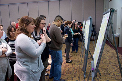Participants try to narrow down the ideas generated.