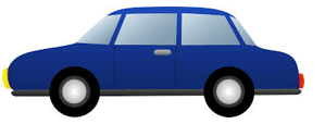 Photo of a blue car