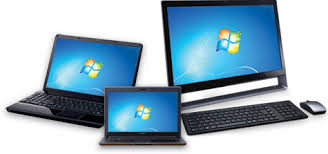 Images of Windows-based computers.