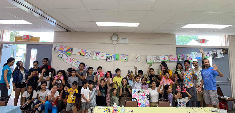 Group shot of participants in the Art program