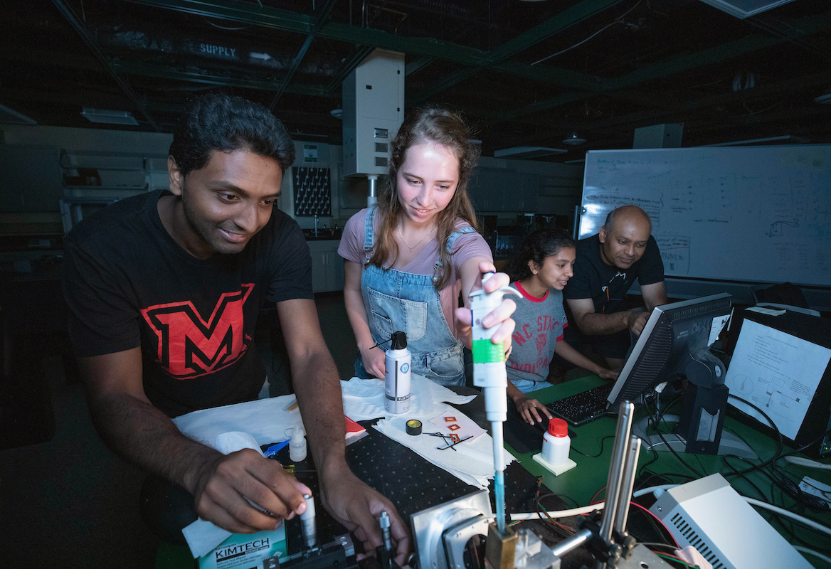 Student researchers in Samir Bali lab