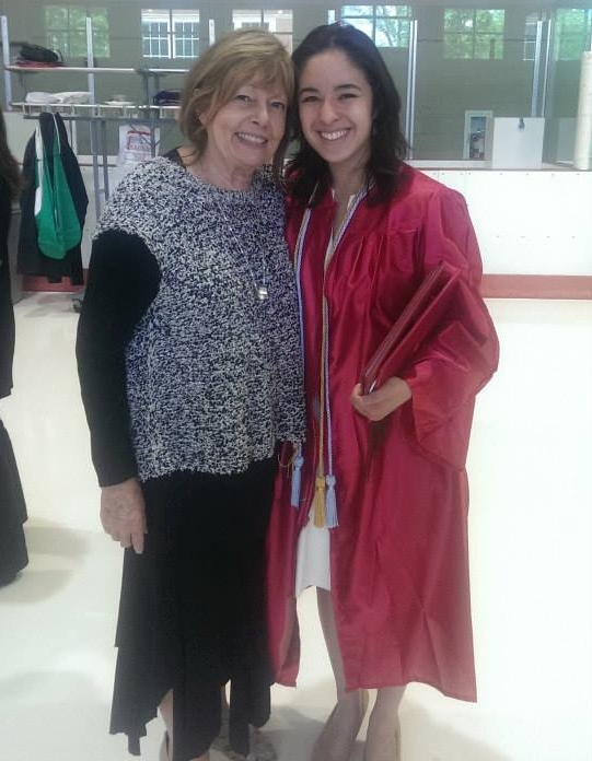 Christina Casano and Rosalyn Benson on Casano's graduation day.