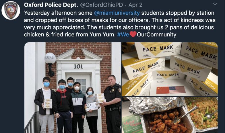 This Oxford Police Department post on Twitter received more than 500 likes.