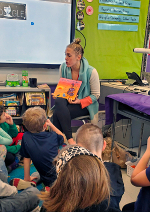 Emma Bradley student teaching last winter