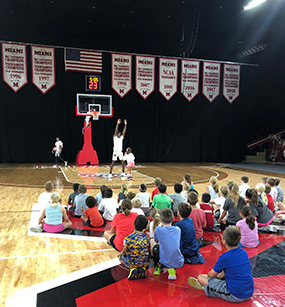 file image of summer basketball camp