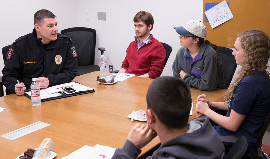 steve vanwinkle with 5 students 