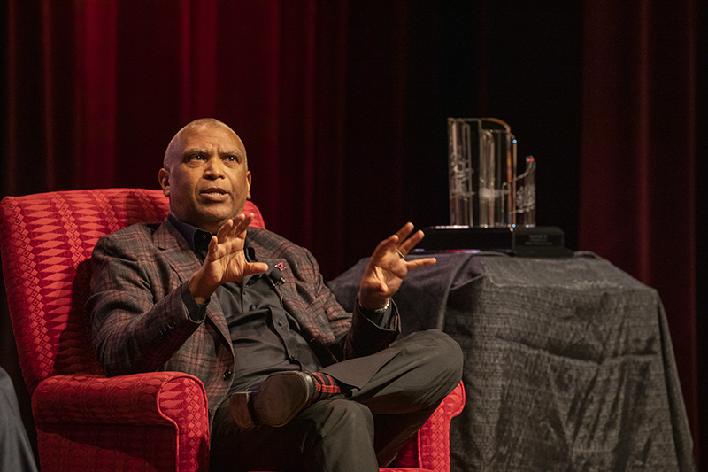 Reginald Hudlin discusses his work that spans numerous genres, including film and comic books during a special awards ceremony.