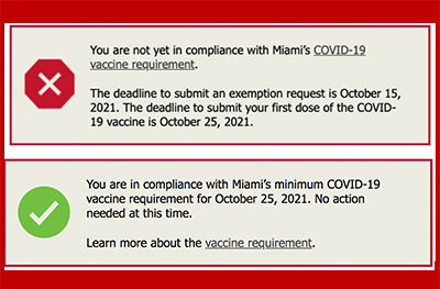 Check covid 19 vaccine status