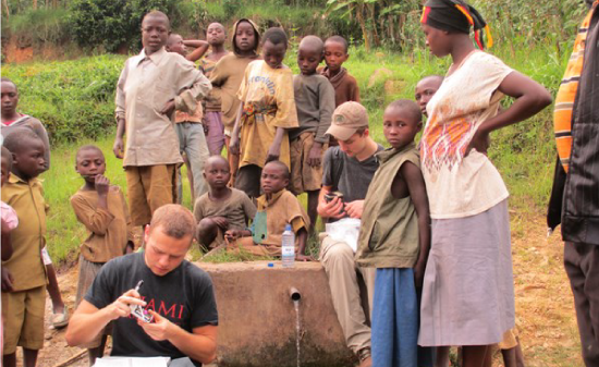 Students abroad helping local communities test their water supply