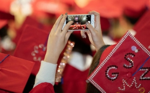 Students at December 2018 Commencement
