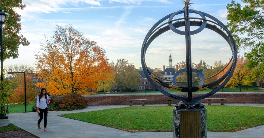  Sundial as seen in autumn