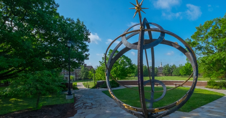  Summertime view of the sundial