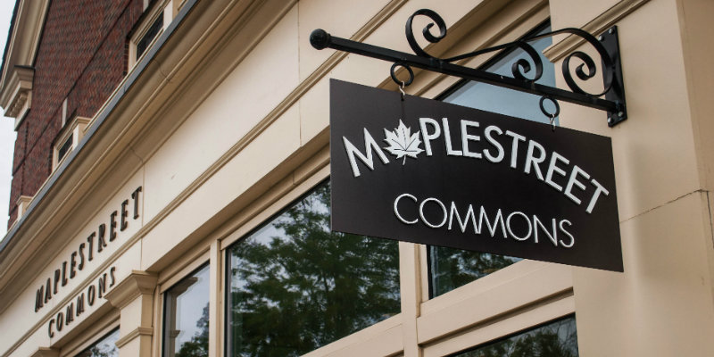 Entrance to Maplestreet Commons