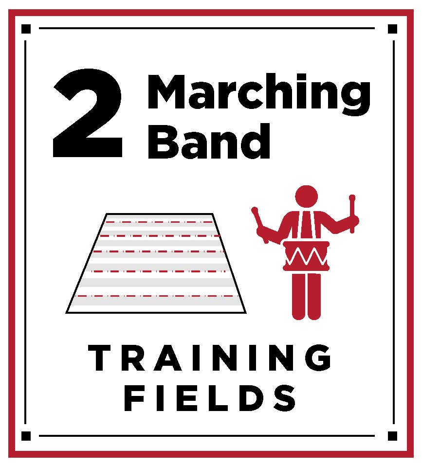 2 marching band training fields 