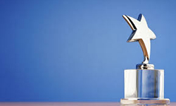 Trophy with star on top