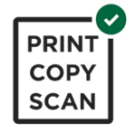 sign saying print/copy/scan