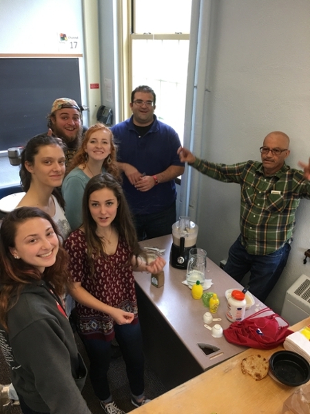 Students Making Hummus 2017