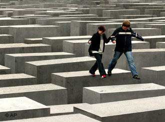 Steles in the Heart of Berlin Memorial