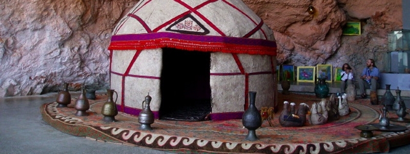  A traditional hut used once during the silk road trade route. 