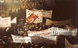 1989 protest in Germany. 