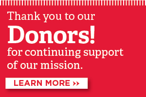 Thank you to our donors for continuing support of our mission 