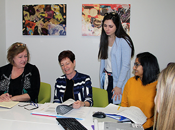 Community member, Scripps staff, and students work together on the Age-friendly Oxford Initiative