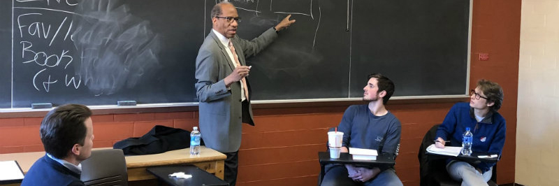 Wil Haygood visits class to speak with students