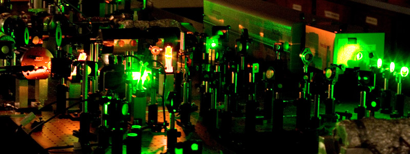 Lasers in spectroscopy lab
