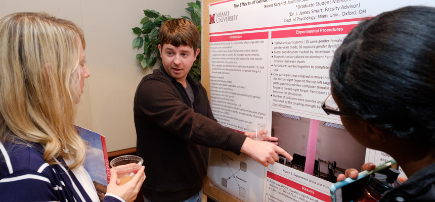 Max Teaford presents at the Graduate Research Forum