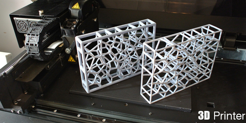 3D printer with 2 rectangular creations